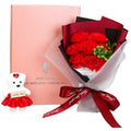 Artificial Carnations Bouquet with Gift Box, Forever Flowers for Mother's Day, Birthday, Anniversary, Home Decor