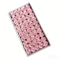 50PCS Luxury Soap Rose Flower Heads – Artificial Foam Roses for DIY Bouquets, Wedding Decor & Gift Boxes
