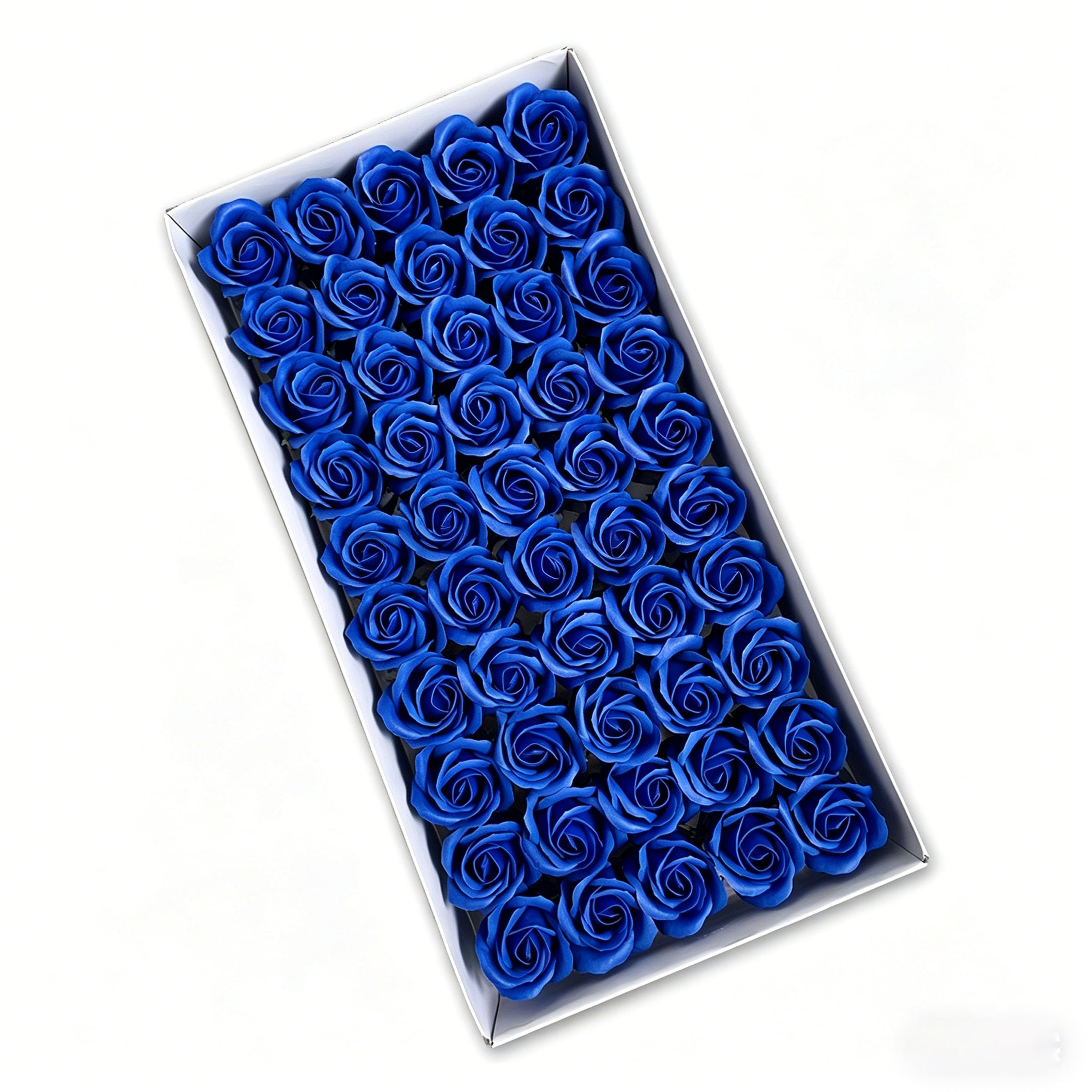 50PCS Luxury Soap Rose Flower Heads – Artificial Foam Roses for DIY Bouquets, Wedding Decor & Gift Boxes